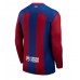 Barcelona Voetbalkleding Thuisshirt 2023-24 Lange Mouwen